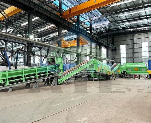 60-90% バッグ割れ率 都市廃棄物分類ライン 家庭用ゴミ タイヤ廃棄物処理