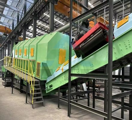 60-90% バッグ割れ率 都市廃棄物分類ライン 家庭用ゴミ タイヤ廃棄物処理