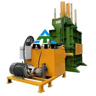垂直廃棄紙 プラスチックフィルムバレーヤー 650 KG バレー密度とウールバレーングプレス