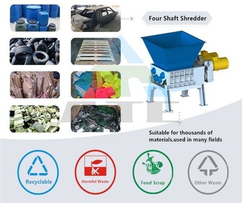 製造工場における廃棄物削減とリサイクルのための4軸プラスチックシレダー