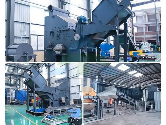 50kW パワー 自動 スクラップ メタル クラッシャー マシン 自動車 シェル 自転車 鋼廃棄物