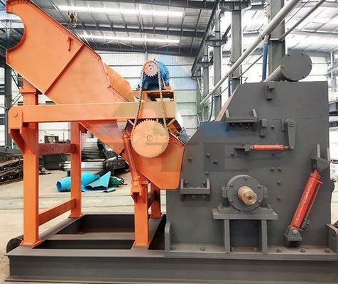 50kW パワー 自動 スクラップ メタル クラッシャー マシン 自動車 シェル 自転車 鋼廃棄物