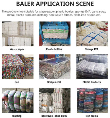 食品・飲料店 ベルト・パッケージング プラスチック・紙の廃棄物向けホorizontal baler