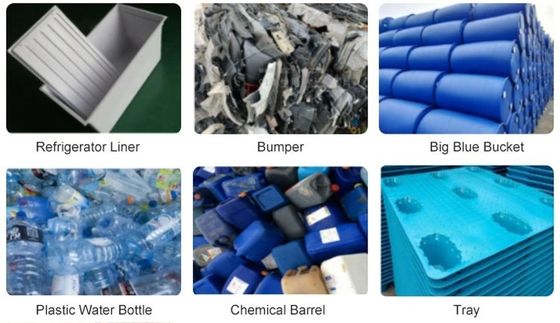 プラスチックの種類 PP/PEリサイクルマシン 価格 プラスチックボトル 粉砕されたスクラップ 粉砕機