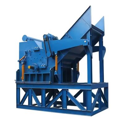55kW ダブルシャフトゴムタイヤ廃棄物 プラスチックPVCPETボトル メタルゴム プラスチックペレット 壁切り機