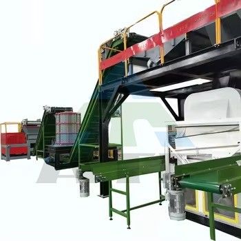 鋳型アルミニウム粉砕ライン 重量2200KGのダブルシャフトスクラップ金属クラッシャーマシン