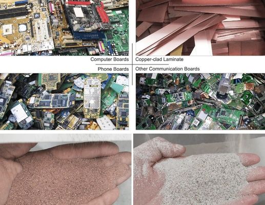 電子スクラップPCB廃棄物回路板の分離のための太陽光パネルリサイクルマシン