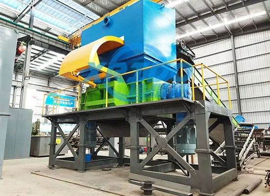 廃棄物用ダブルシャフト・シュレッダー 鉄 アルミ 金属 プラスチック 多機能