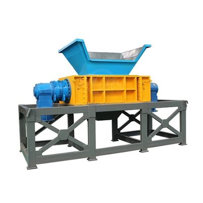 廃棄物用ダブルシャフト・シュレッダー 鉄 アルミ 金属 プラスチック 多機能