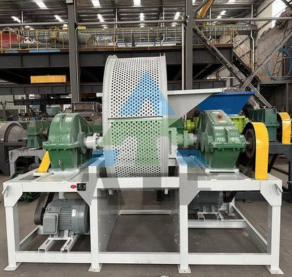 タイヤ機械型 廃車用ダブルシャフト・シュレッダー 輪胎用ゴムタイヤ リサイクリング