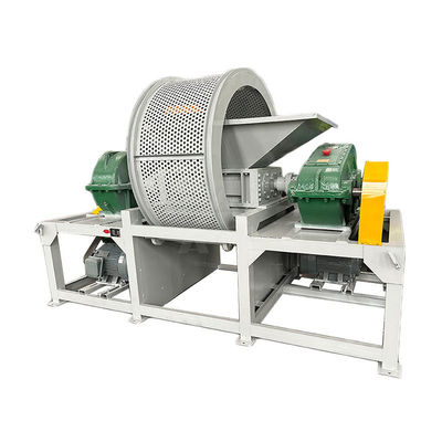 5000 kg モーター 木パレット ダブルシャフト シャッター タイヤ 機械 プラスチック 塊 シャッター