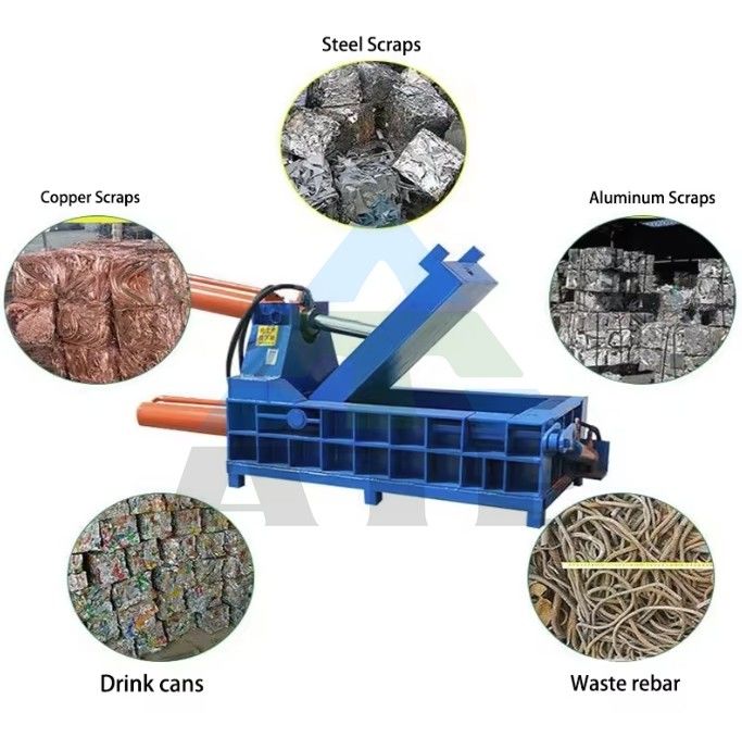 メタルブロックプレスバレーラー,リサイクル加工および鋼鉄工場のスクラップ鋼材用