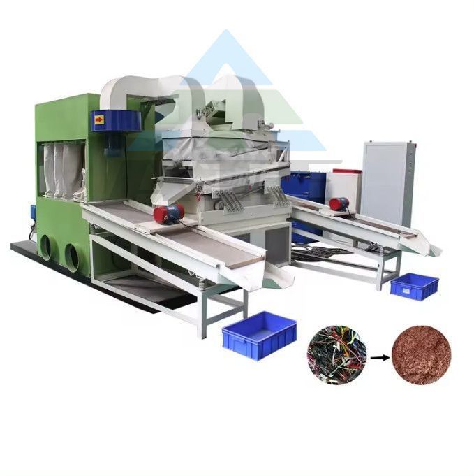 スクラップ コッパー PVC Granulator 分離式自動スクラップケーブル Granulator 出力サイズ 3cm