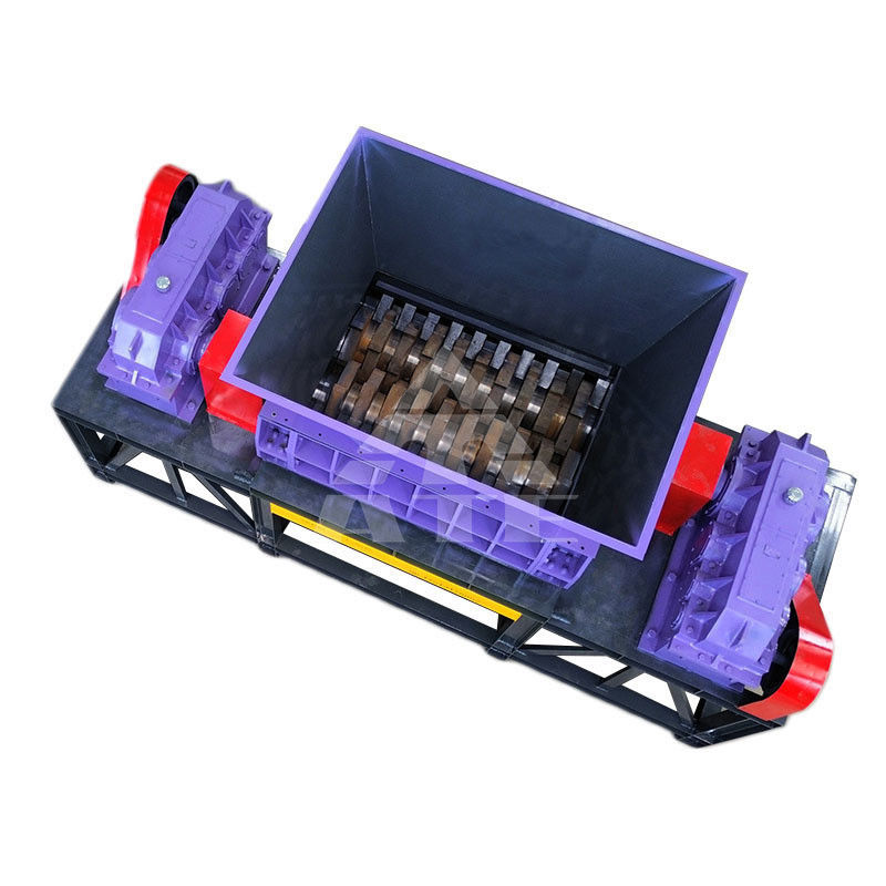 2000 アルミ缶のダブルシャフトシェードラー スクラップ金属ゴムPVCプラスチックボトル